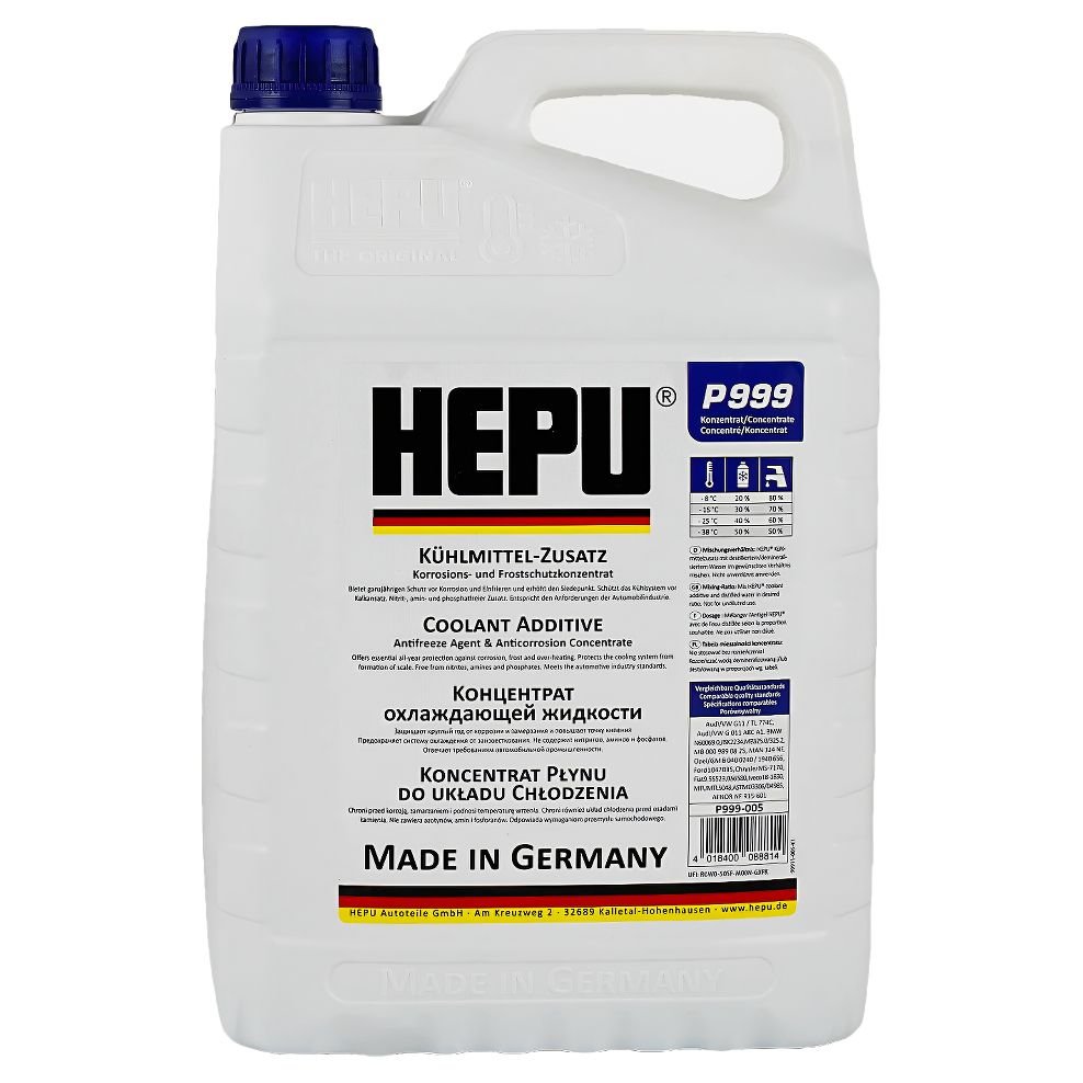 Антифриз HEPU концентрат G11 Синій 5L (P999-005)