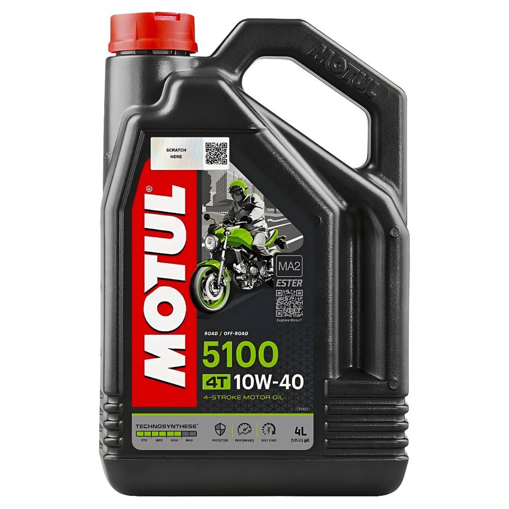 Олива для мототранспорту MOTUL 4T 5100 10W-40 4L (104068)