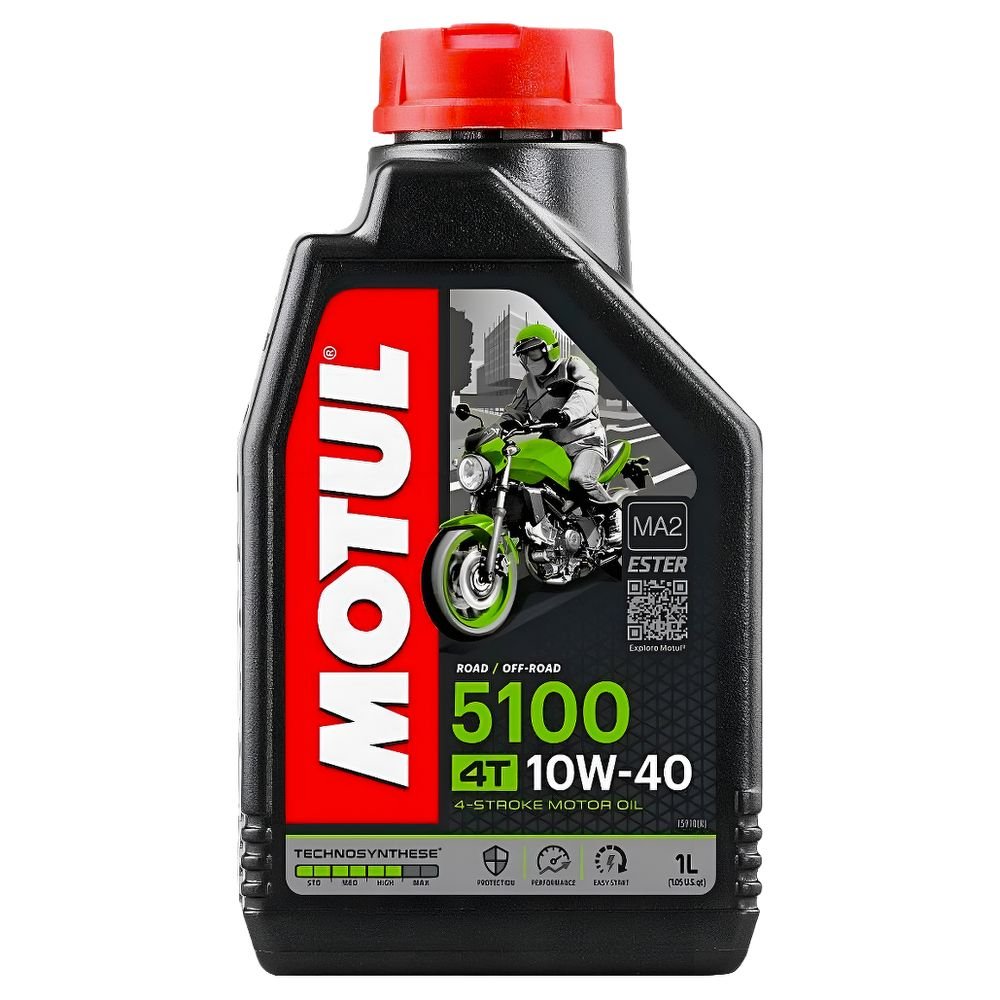 Олива для мототранспорту MOTUL 4T 5100 10W-40 1L (104066)