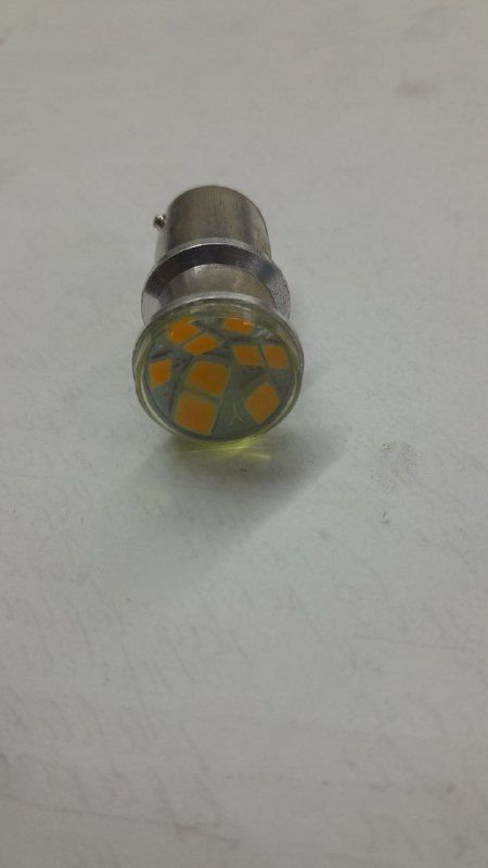 Лампа світлодіодна P21W (1156) 9SMD (2835) жовтий 24V*