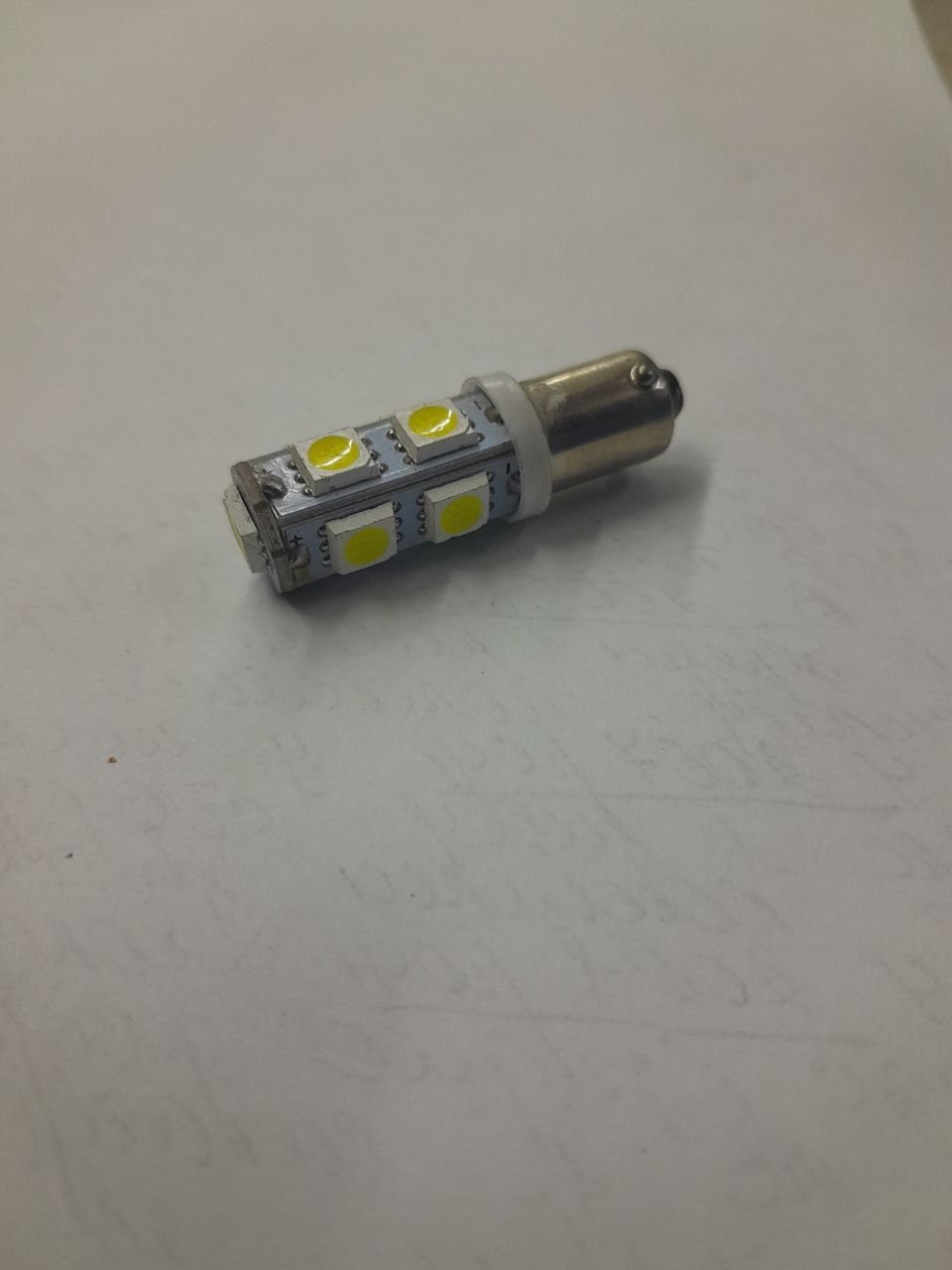 Лампа світлодіодна T4W (BA9S) 9SMD (5050) білий 24V*