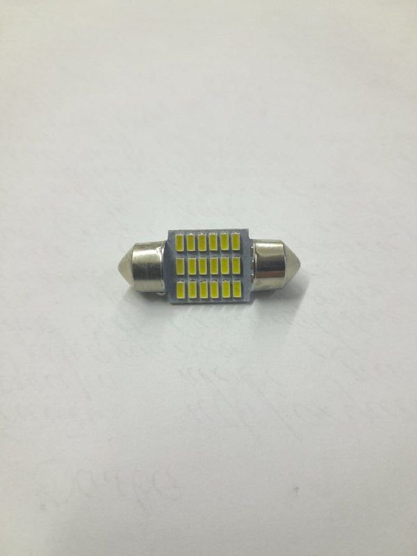 Лампа світлодіодна салону C10W 18SMD (4014) 31mm 12V*