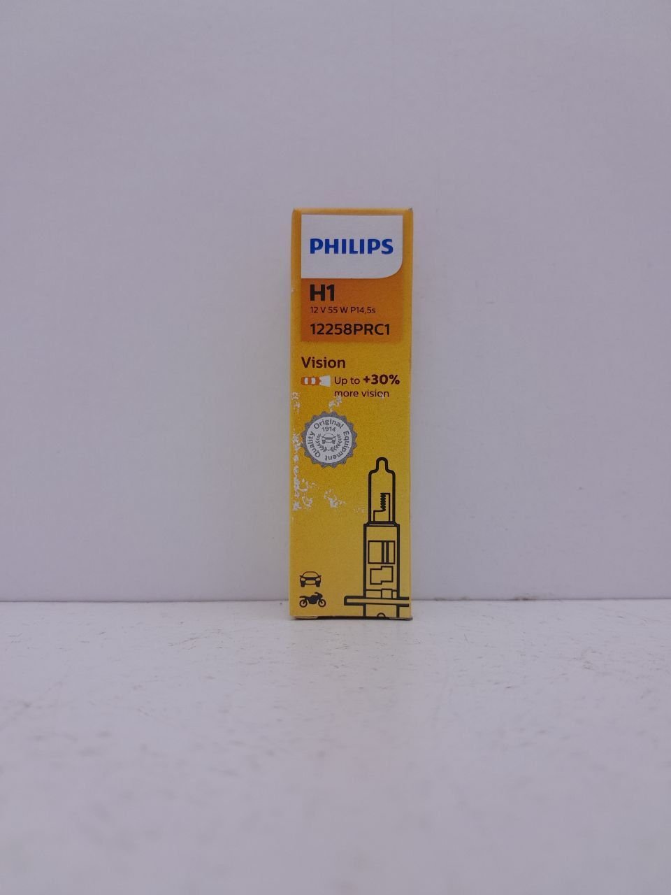 Лампа галогенна Philips H1 55w +30% Premium 12V (12258PRC1)