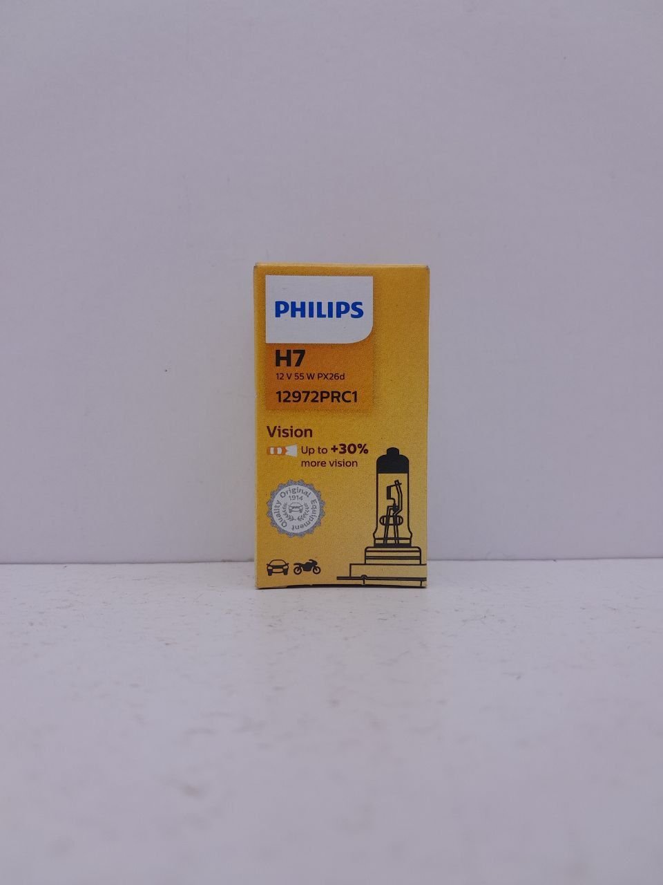 Лампа галогенна Philips H7 55w +30% Premium 12V (12972PRC1)