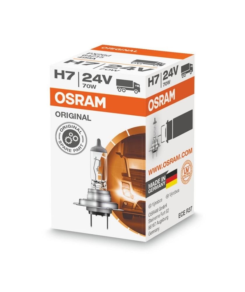 Лампа галогенна Osram H7 70w Original 24V (64215)