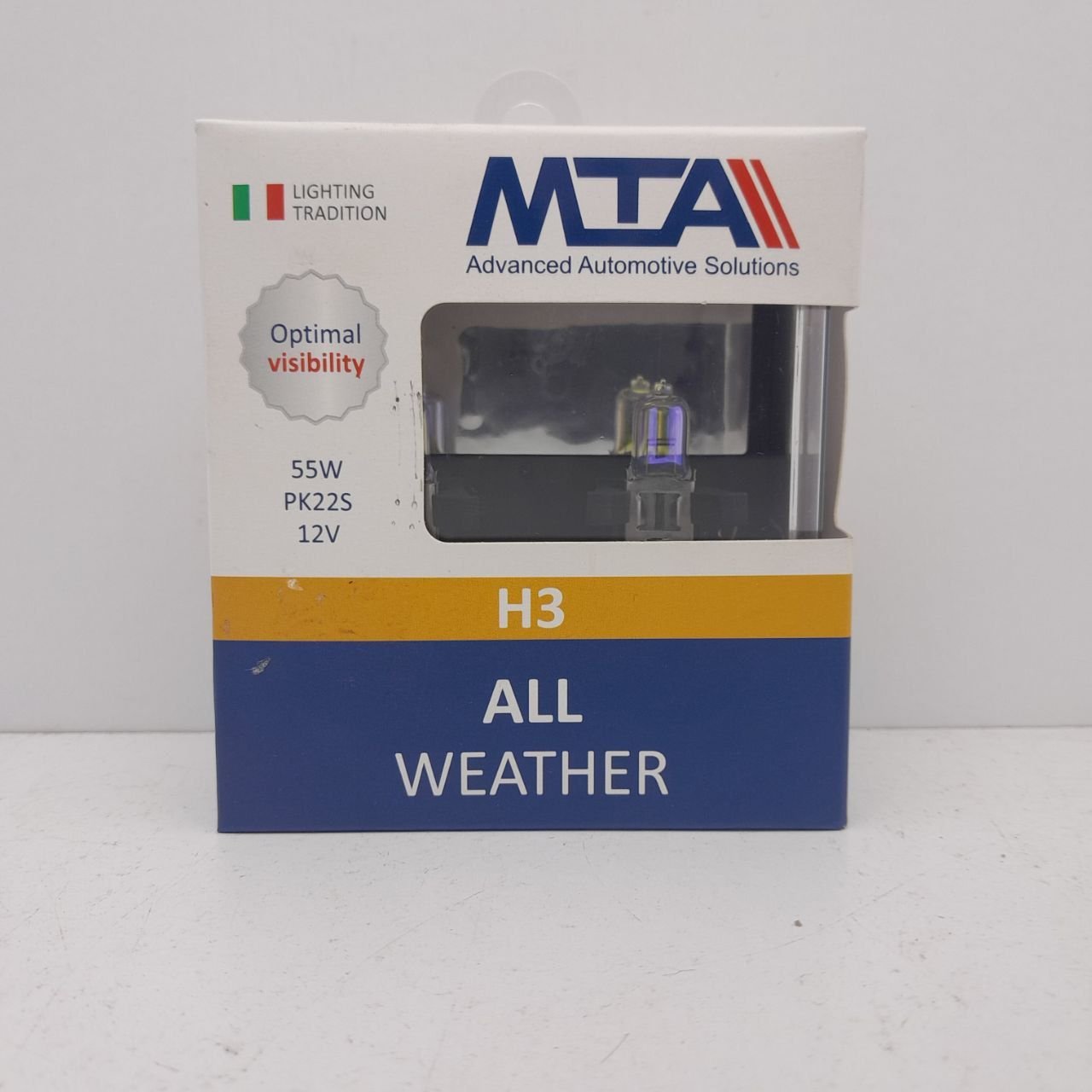 Лампа галогенна MTA H3 12V 55W PK22S ALL WHEATHER (2 шт.) (80315 AWB2)