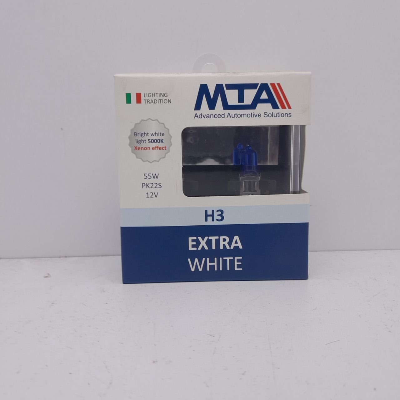 Лампа галогенна MTA H3 12V 55W PK22S EXTRA WHITE (2 шт.) (80315 EWB2)