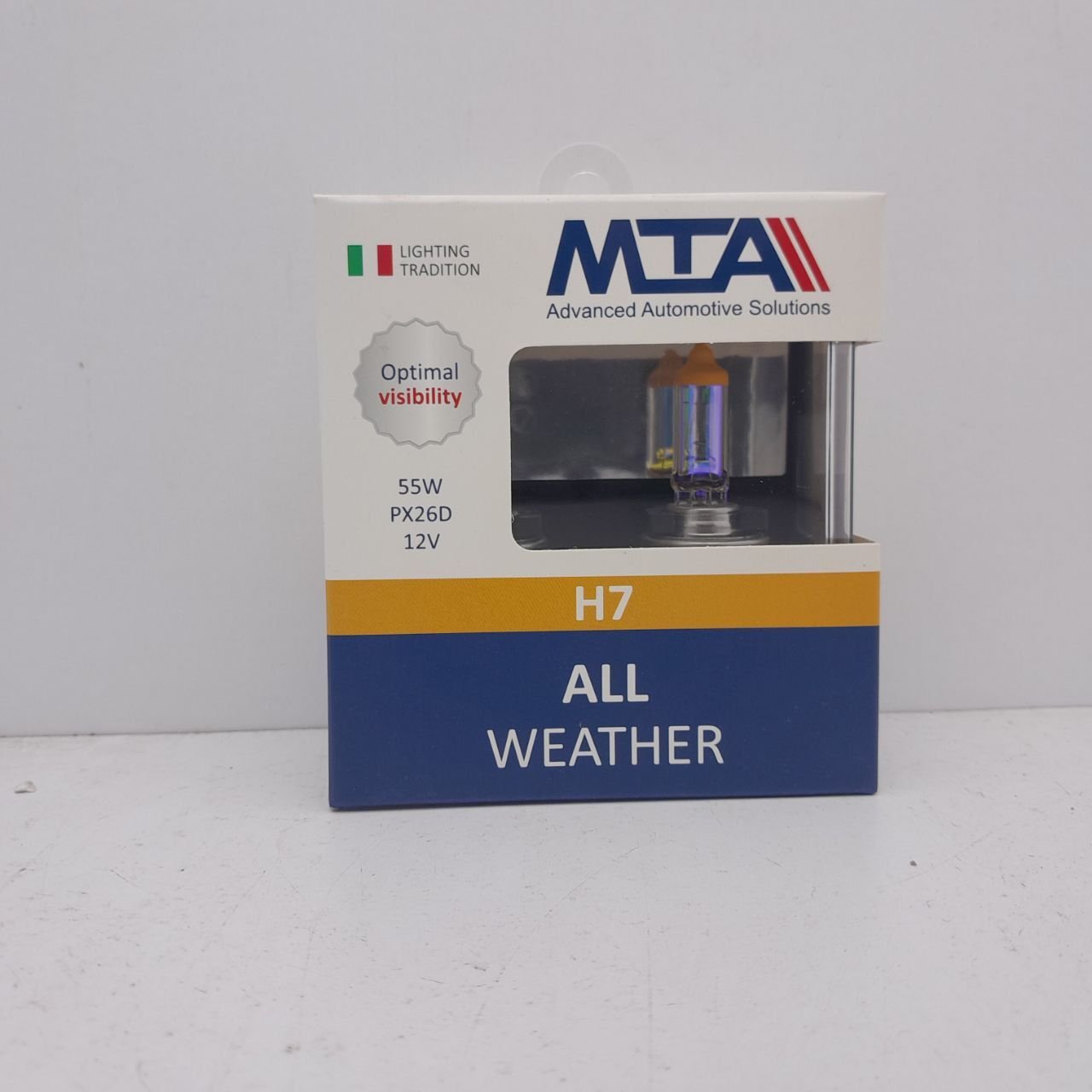 Лампа галогенна MTA H7 12V 55W PX26D ALL WEATHER (2 шт.) (80715 AWB2)