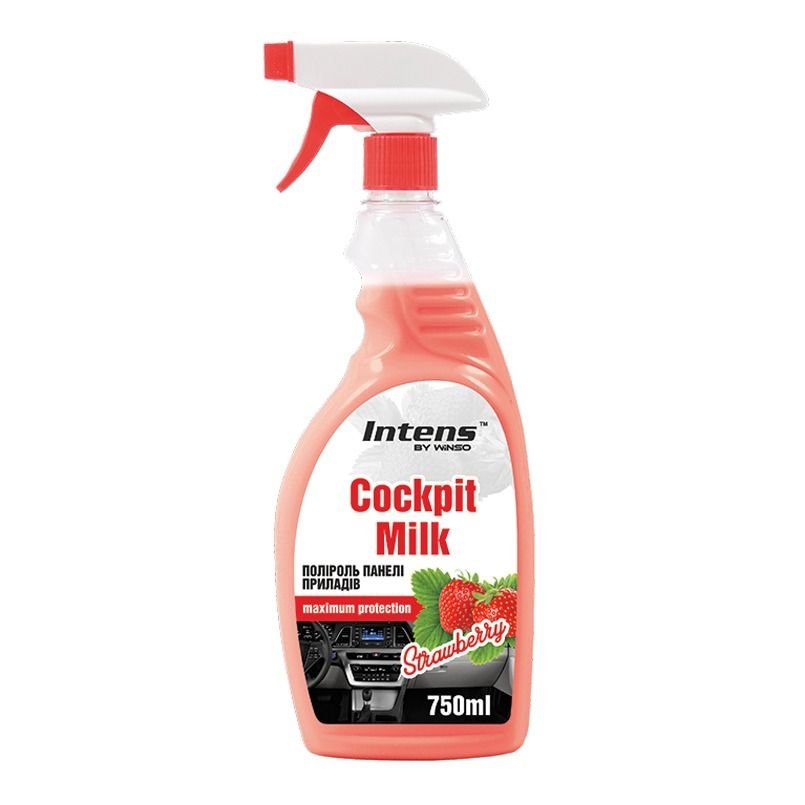 Поліроль для пластику WINSO Intens Cockpit milk Strawberry 750ml (875014)