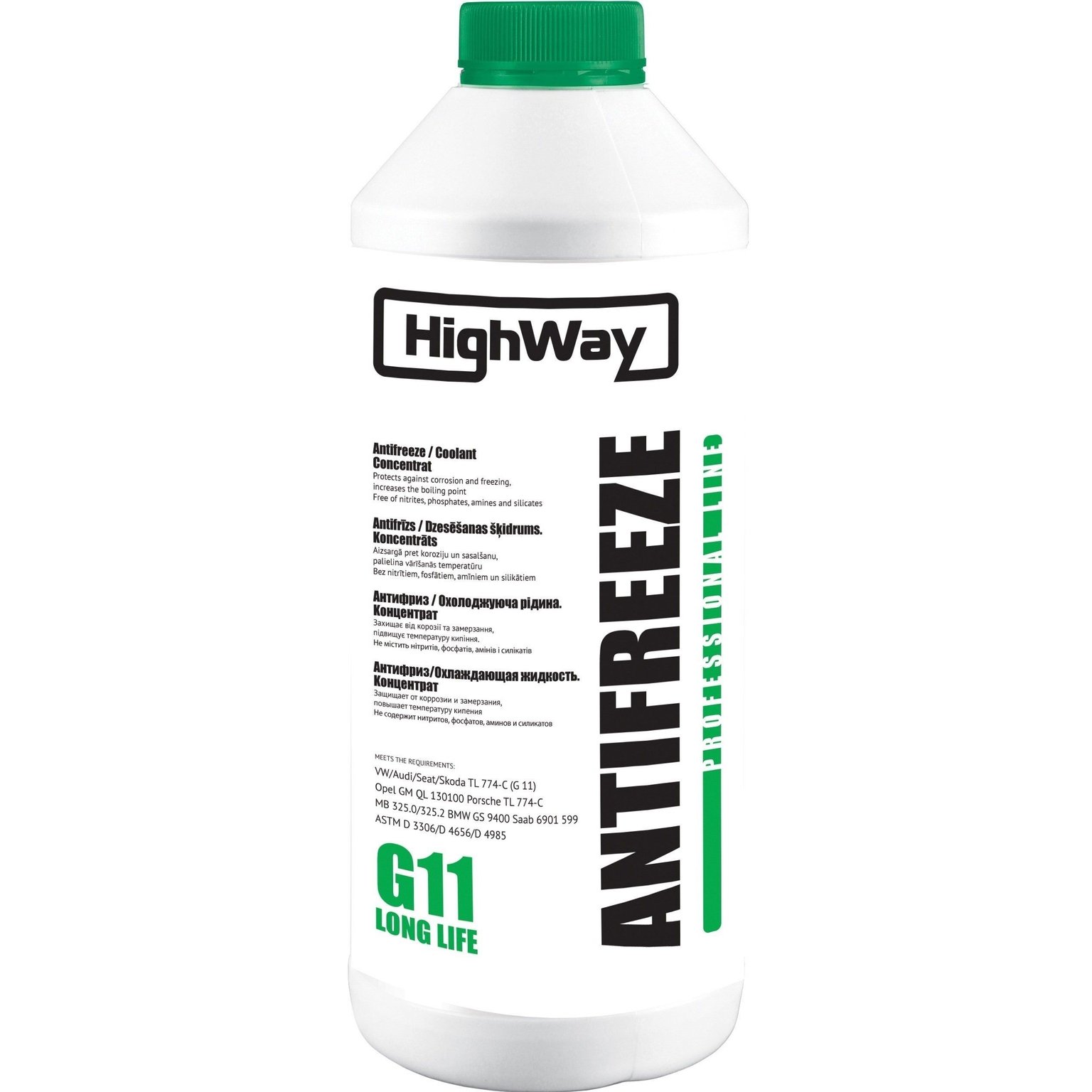 Антифриз Highway Концентрат G11 Зелений 1.5L (10024)