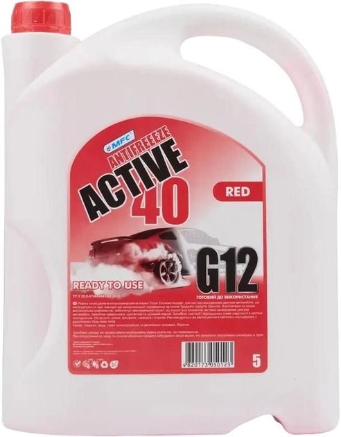 Антифриз МФК Active A40 -30C Червоний 5L