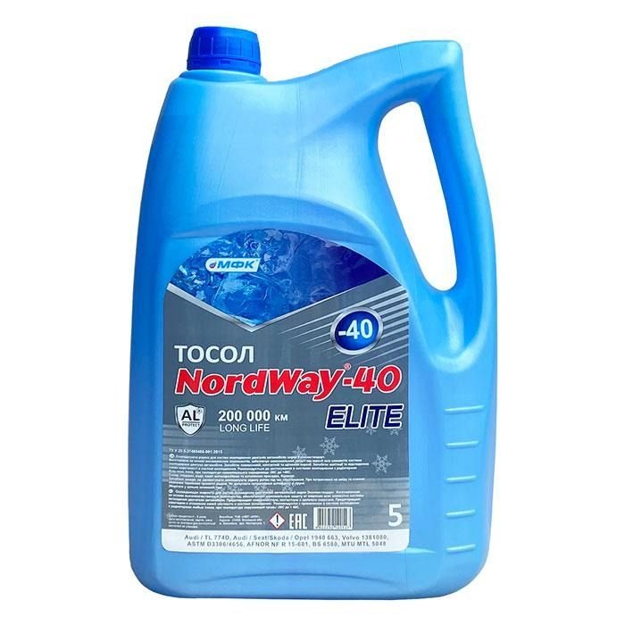 Тосол NordWay -40 Elite Strong winter (-30) Синій 5L (30817)