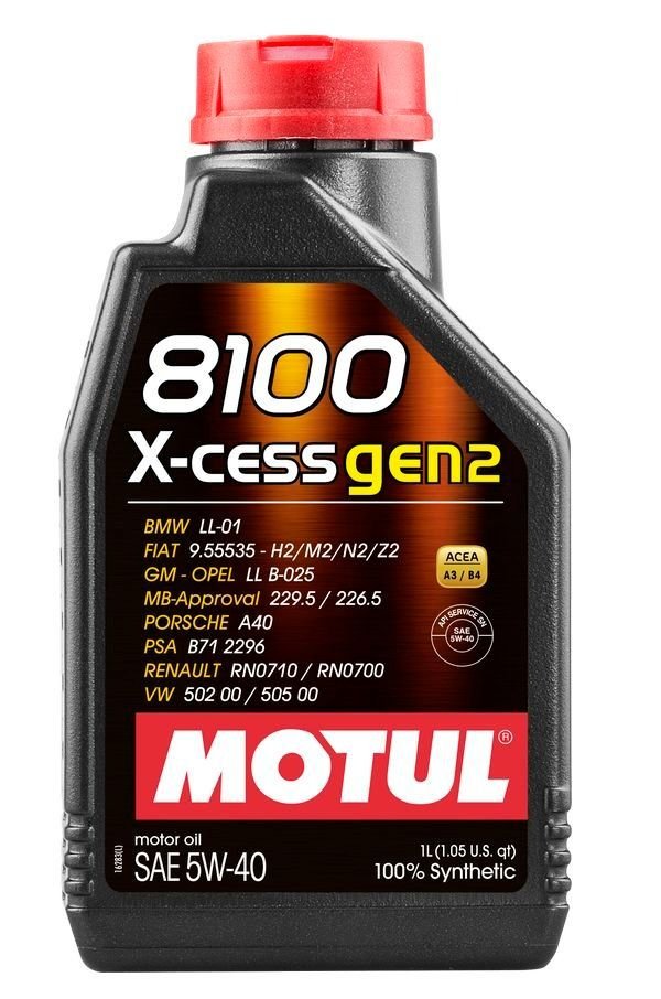 Моторна Олива MOTUL 8100 X-cess gen2 5W-40 1L (109774)