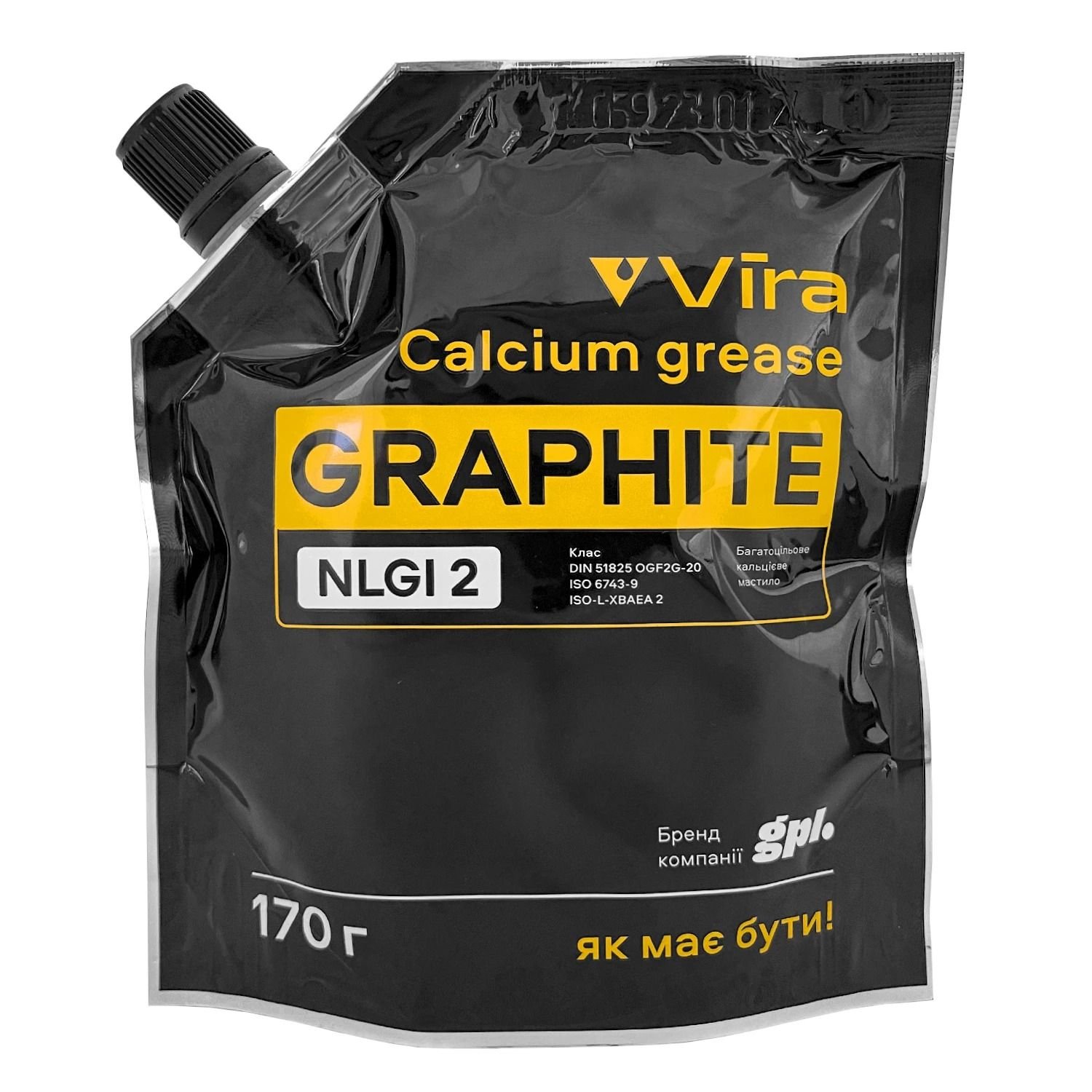 Змазка пластична Vira GRAPHITE дой-пак ПЕ 170г (VI0621)