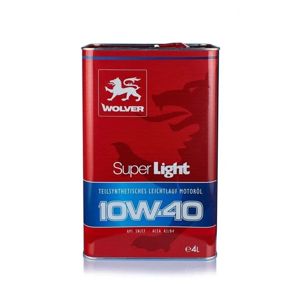 Моторна Олива WOLVER Super Light 10W-40 4L